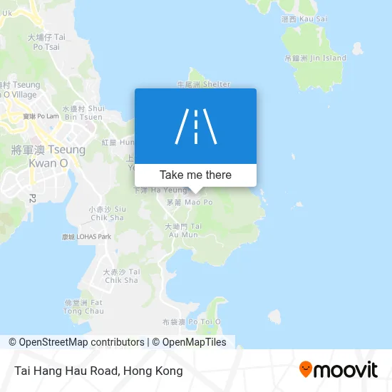 Tai Hang Hau Road map