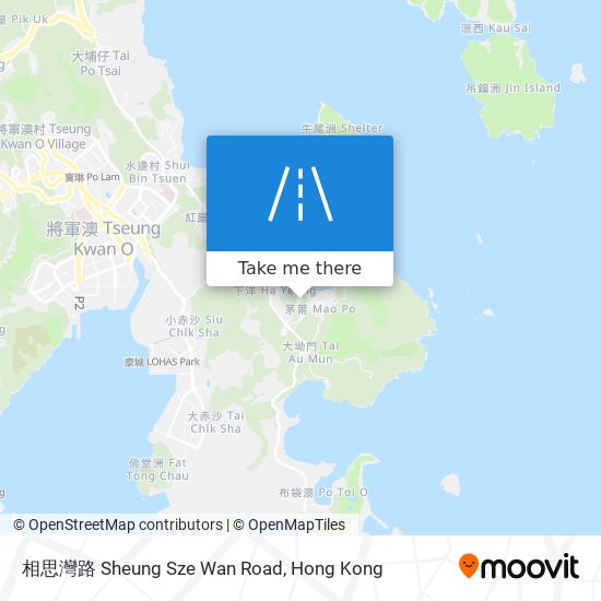 相思灣路 Sheung Sze Wan Road map