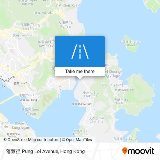 蓬萊徑 Pung Loi Avenue map