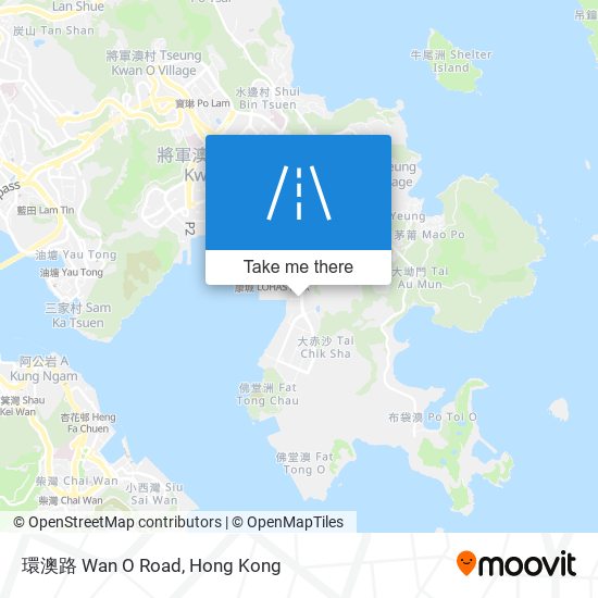 環澳路 Wan O Road map