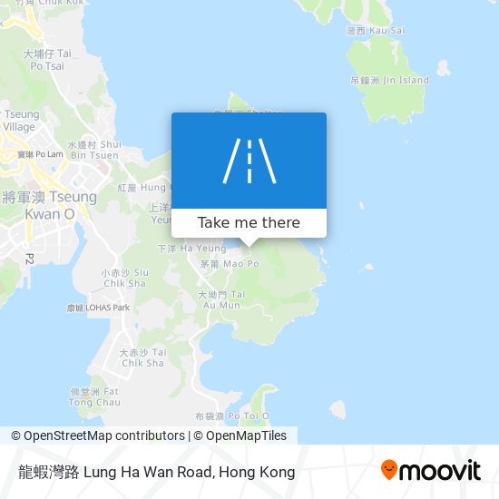 龍蝦灣路 Lung Ha Wan Road map