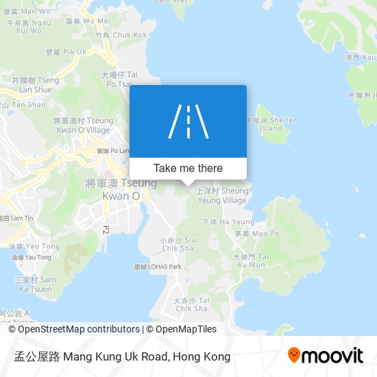 孟公屋路 Mang Kung Uk Road map