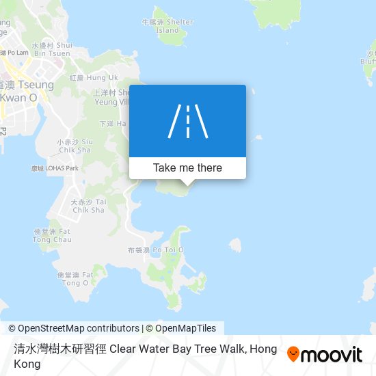 清水灣樹木研習徑 Clear Water Bay Tree Walk map