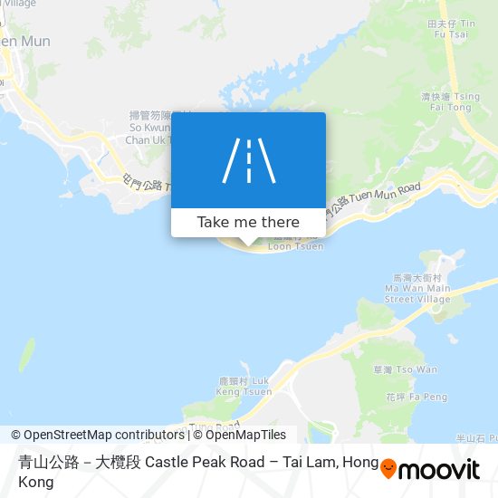 青山公路－大欖段 Castle Peak Road – Tai Lam map