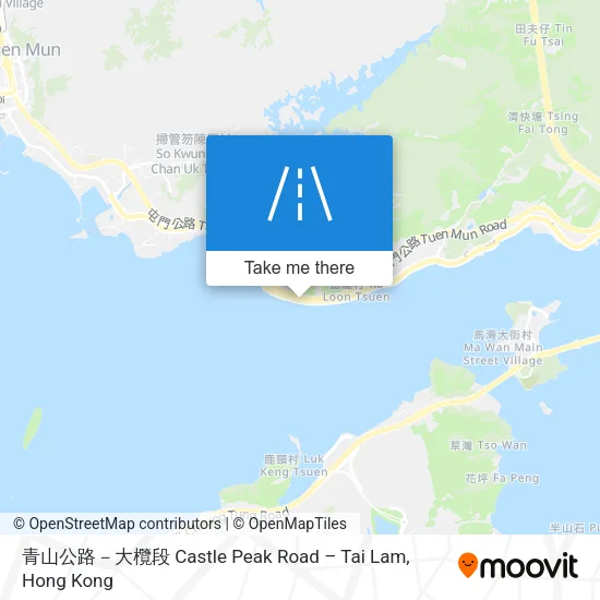 青山公路－大欖段 Castle Peak Road – Tai Lam地圖
