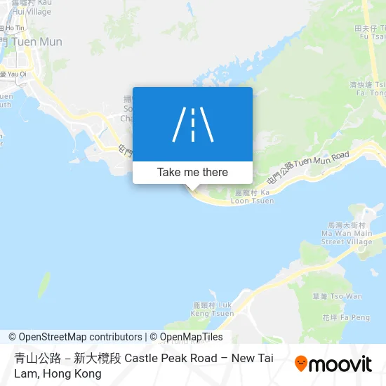 青山公路－新大欖段 Castle Peak Road – New Tai Lam map