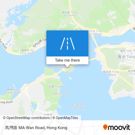 馬灣路 MA Wan Road地圖