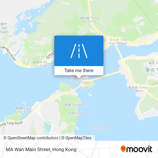 馬灣大街 MA Wan Main Street map