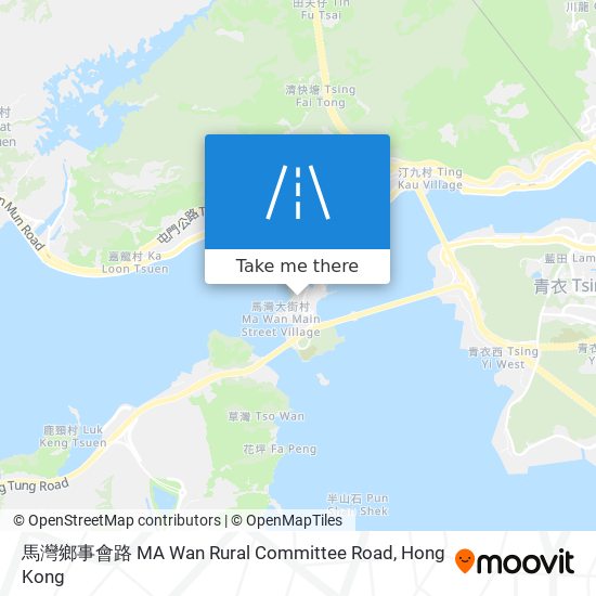 馬灣鄉事會路 MA Wan Rural Committee Road map