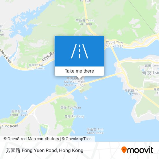 芳園路 Fong Yuen Road map