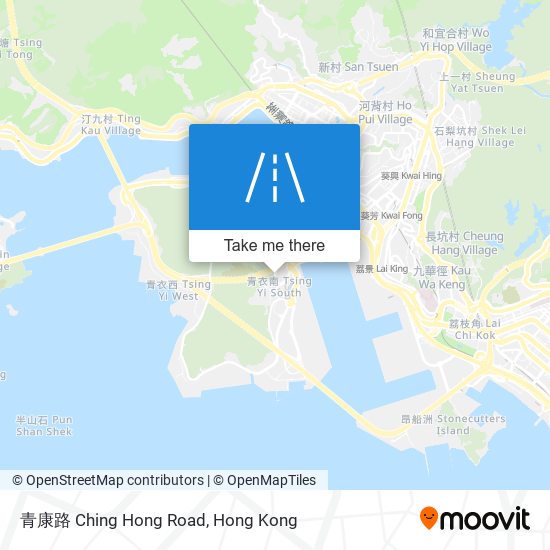 青康路 Ching Hong Road map