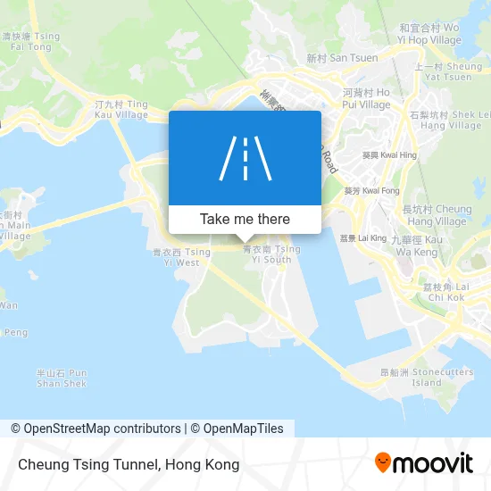 長青隧道 Cheung Tsing Tunnel地圖