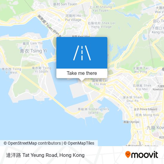 達洋路 Tat Yeung Road map