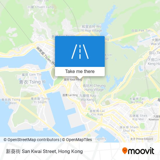 新葵街 San Kwai Street map