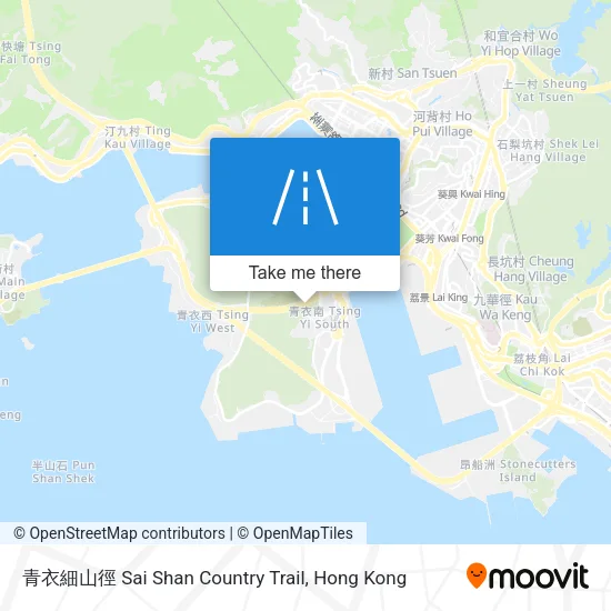 青衣細山徑 Sai Shan Country Trail map