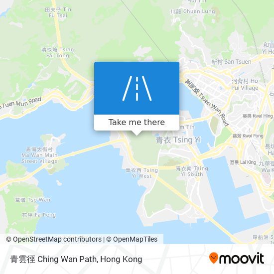 青雲徑 Ching Wan Path map