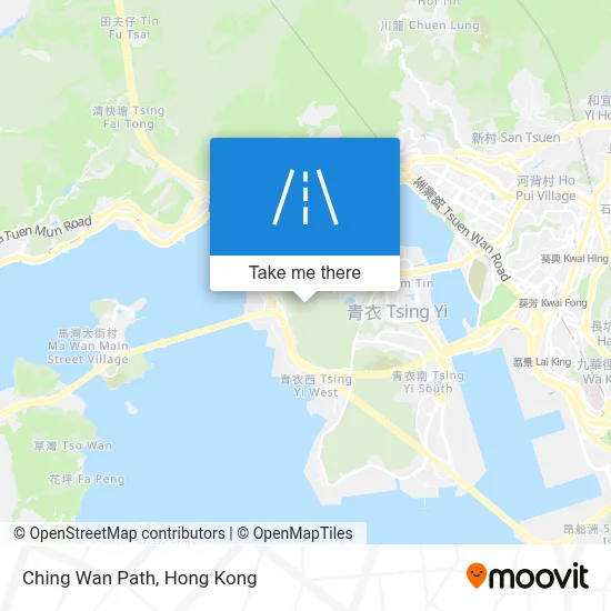 青雲徑 Ching Wan Path地圖