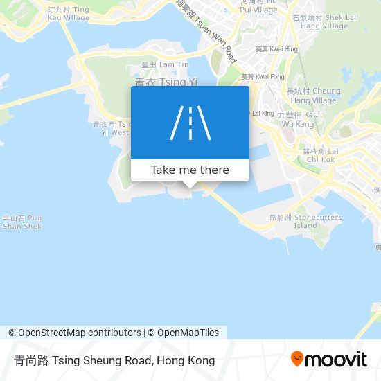 青尚路 Tsing Sheung Road map