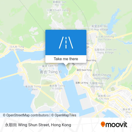 永順街 Wing Shun Street map