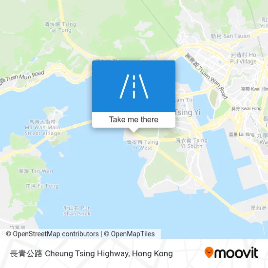 長青公路 Cheung Tsing Highway map