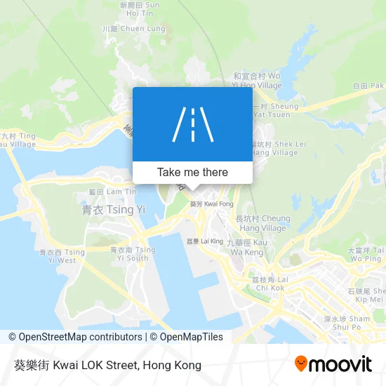 葵樂街 Kwai LOK Street map