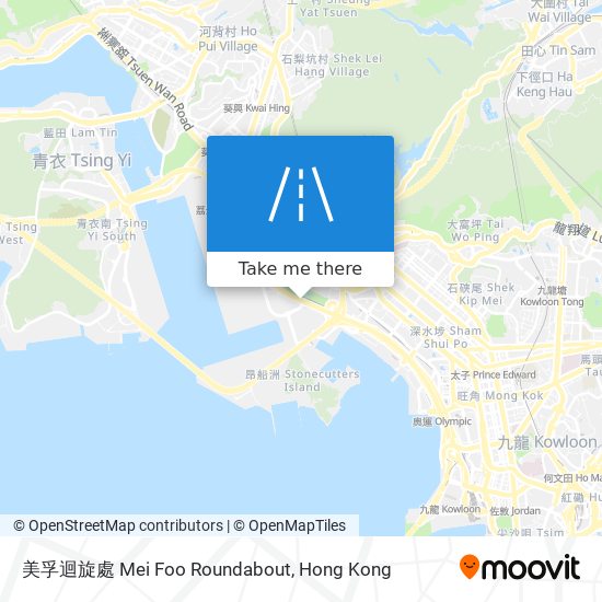 美孚迴旋處 Mei Foo Roundabout map