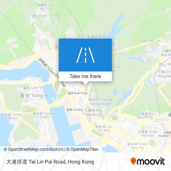 大連排道 Tai Lin Pai Road map