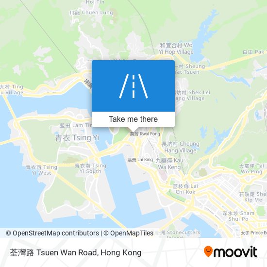 荃灣路 Tsuen Wan Road map