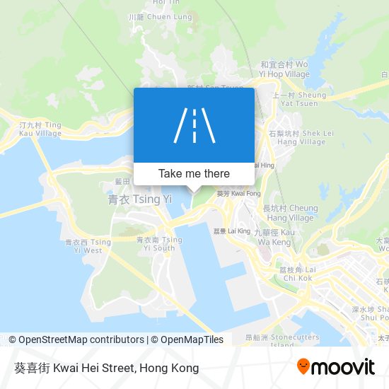 葵喜街 Kwai Hei Street map