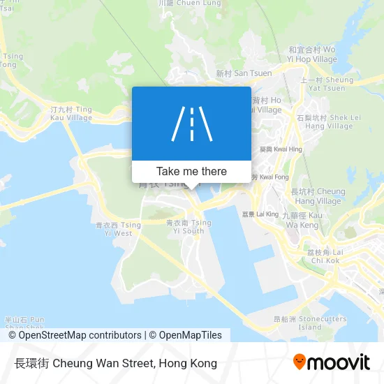 長環街 Cheung Wan Street map