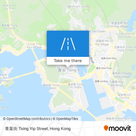 青葉街 Tsing Yip Street地圖