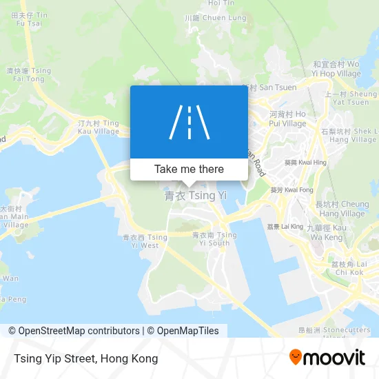 青葉街 Tsing Yip Street地圖