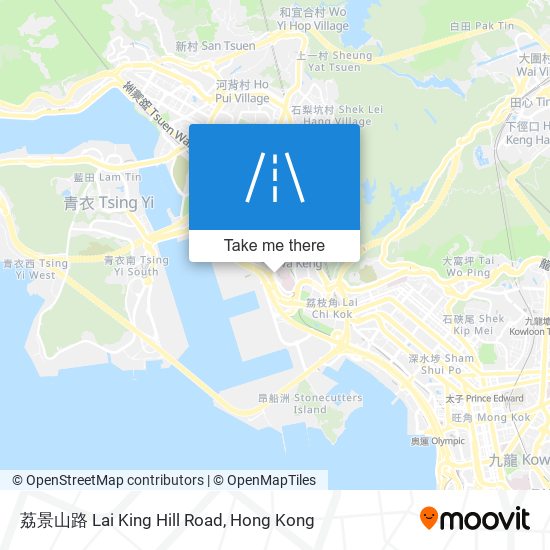 荔景山路 Lai King Hill Road map