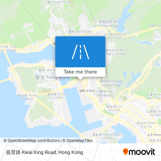 葵景路 Kwai King Road map