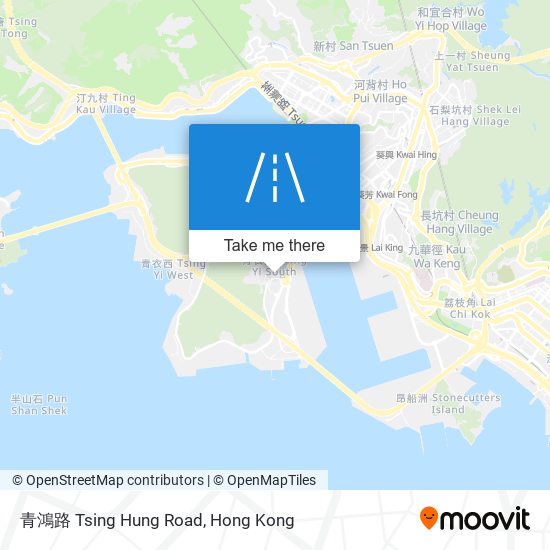 青鴻路 Tsing Hung Road map