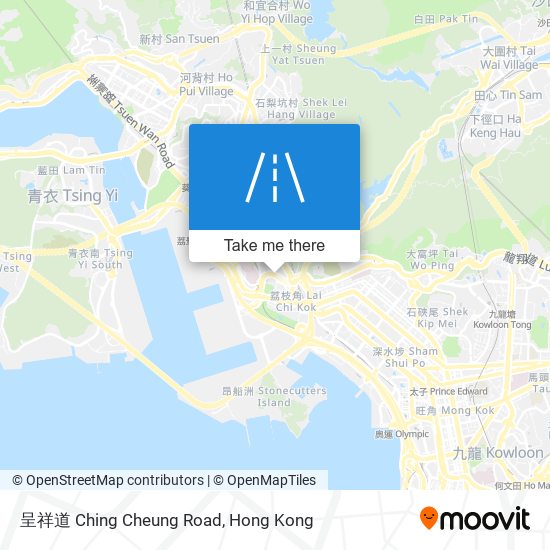 呈祥道 Ching Cheung Road map