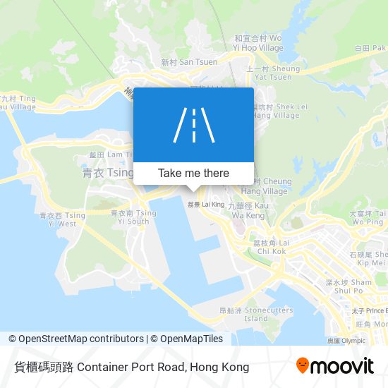 貨櫃碼頭路 Container Port Road map