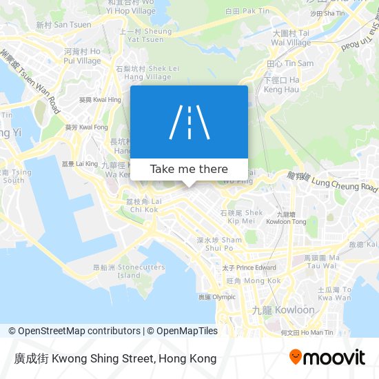 廣成街 Kwong Shing Street map