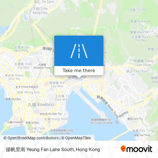 揚帆里南 Yeung Fan Lane South map