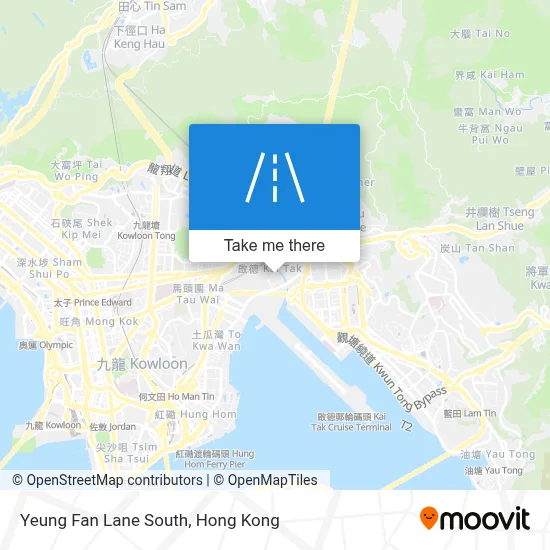揚帆里南 Yeung Fan Lane South map
