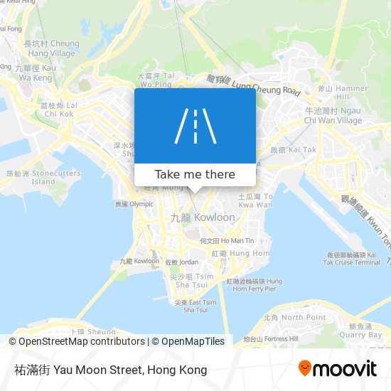 祐滿街 Yau Moon Street map