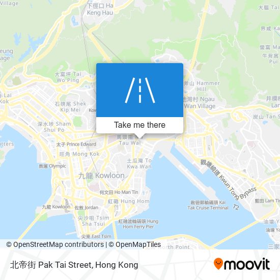 北帝街 Pak Tai Street map