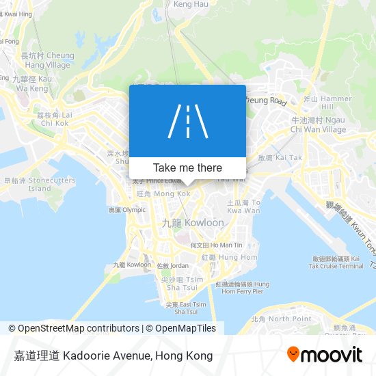 嘉道理道 Kadoorie Avenue map