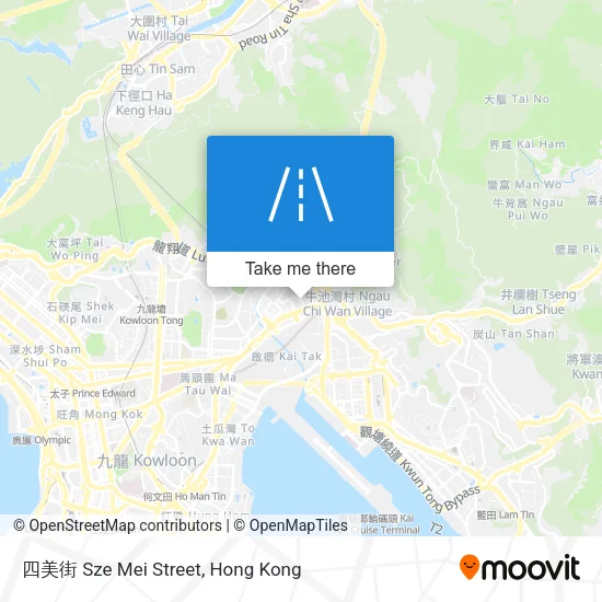 四美街 Sze Mei Street map