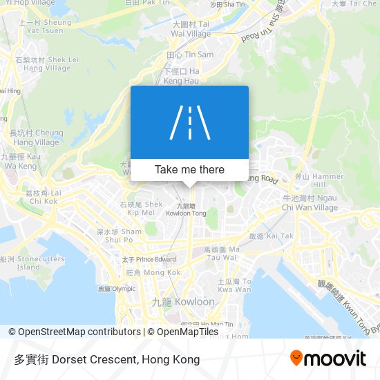 多實街 Dorset Crescent map