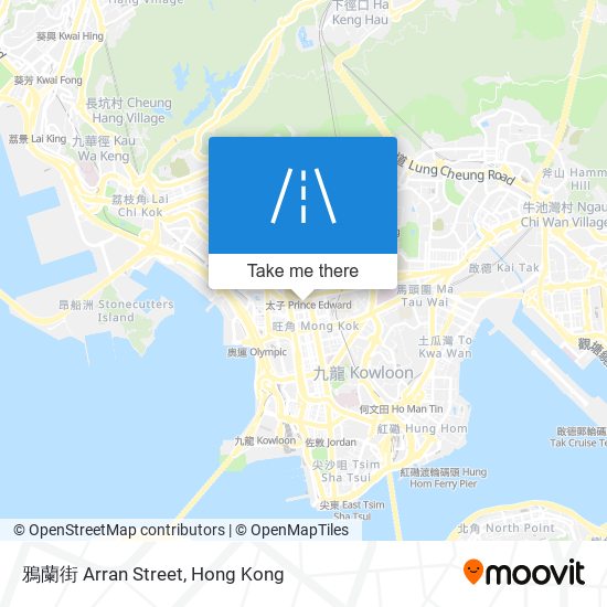 鴉蘭街 Arran Street map