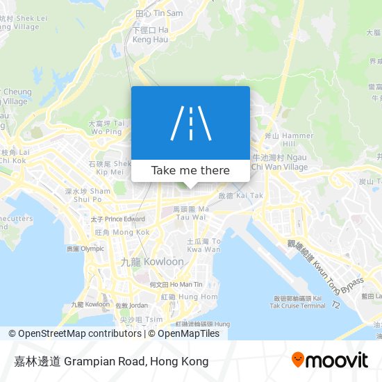 嘉林邊道 Grampian Road map