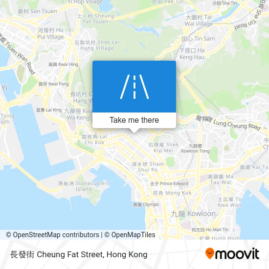 長發街 Cheung Fat Street map
