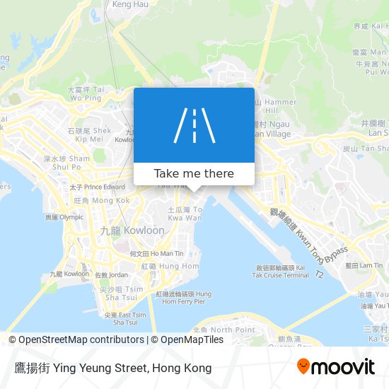 鷹揚街 Ying Yeung Street map