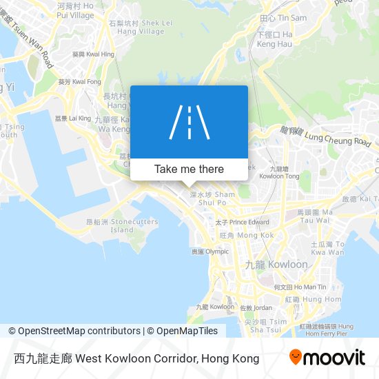 西九龍走廊 West Kowloon Corridor map